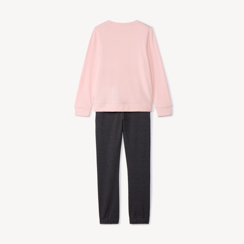 2-delig fleece joggingensemble voor meisjes met print 