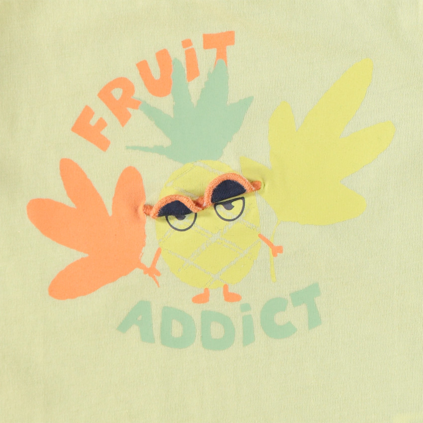 T-shirt manches courtes à flap 3D ludique pour bébé garçon 