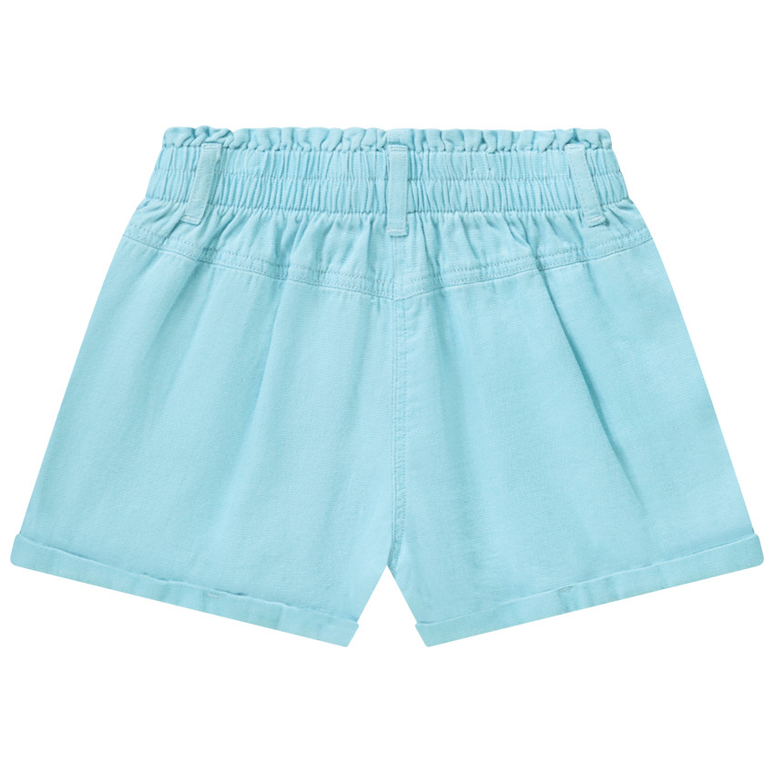 Hoge taille short van fantasiekatoen voor meisjes 