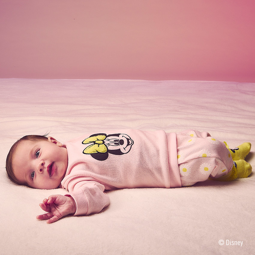 Ensemble jogging en nid d'abeille Minnie Disney pour bébé fille 