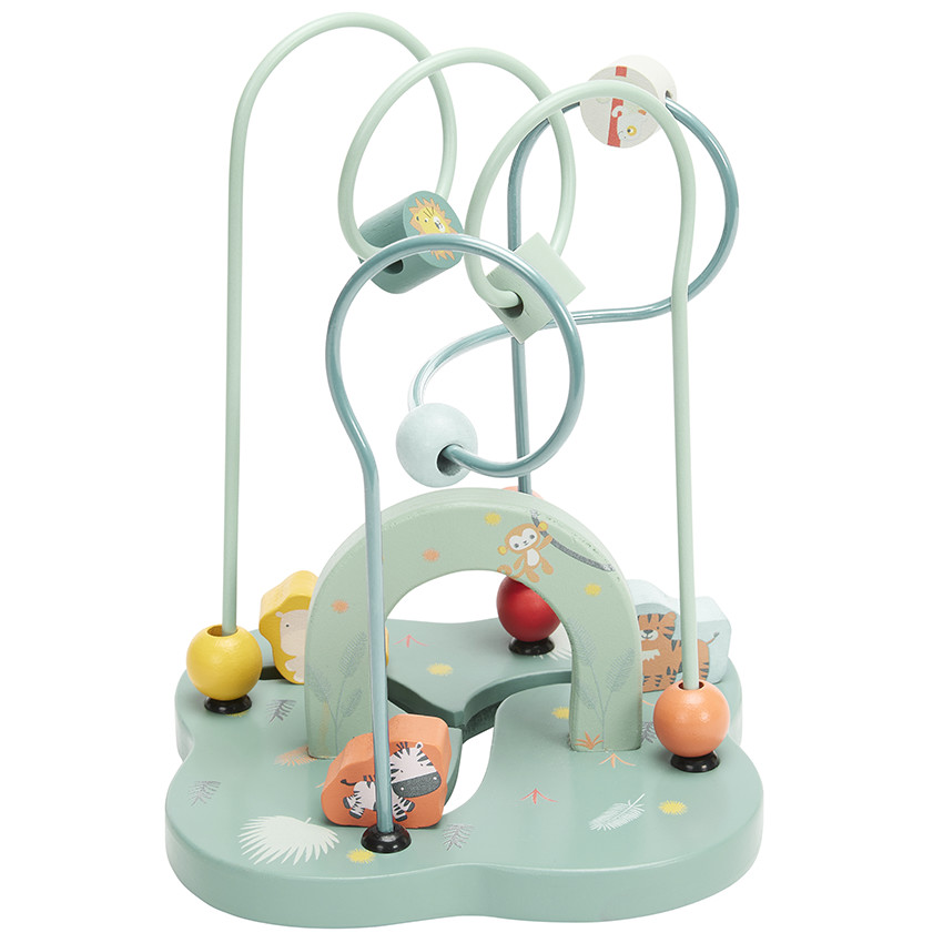 Boulier labyrinthe à spirale en bois Happy Wild 