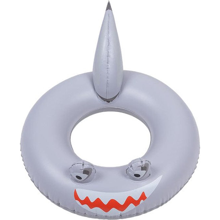 Bouée animal imprimé Requin Gris Ø 55 cm 