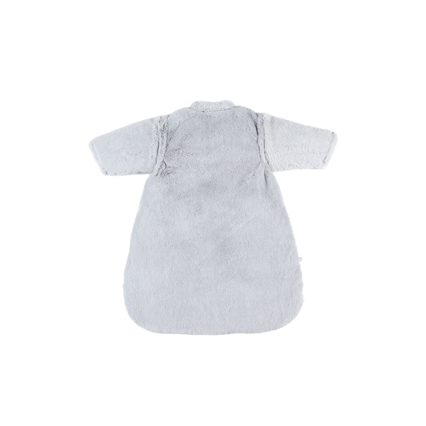 Gigoteuse à manches fausse fourrure grise 0-3m 50cm 