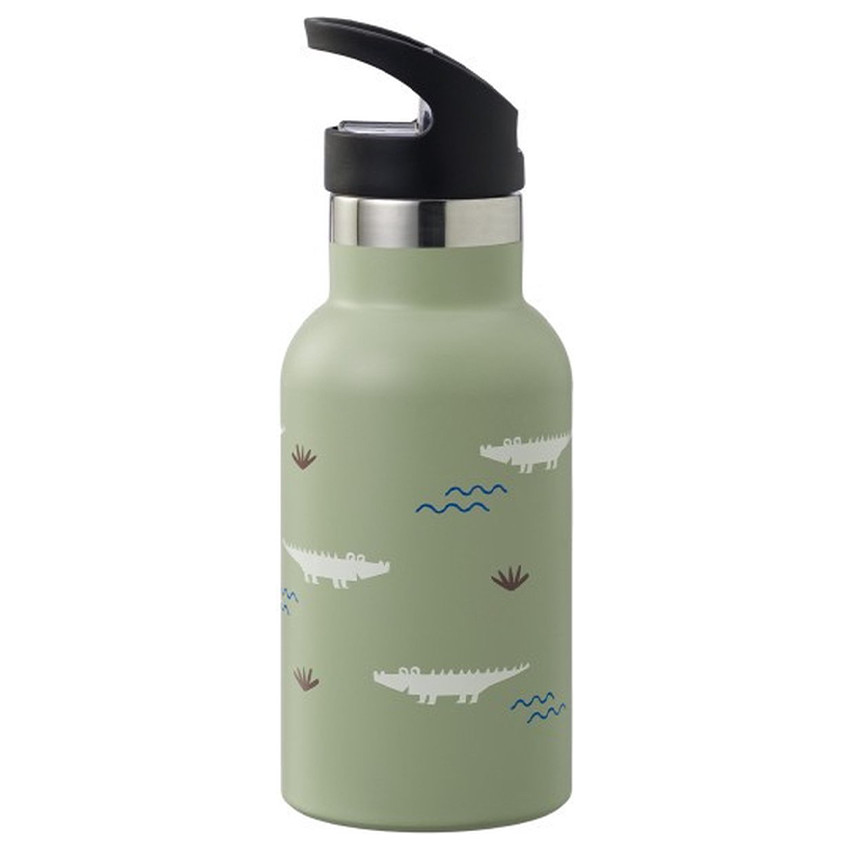 Gourde isotherme 350ml Crocodile Olive 