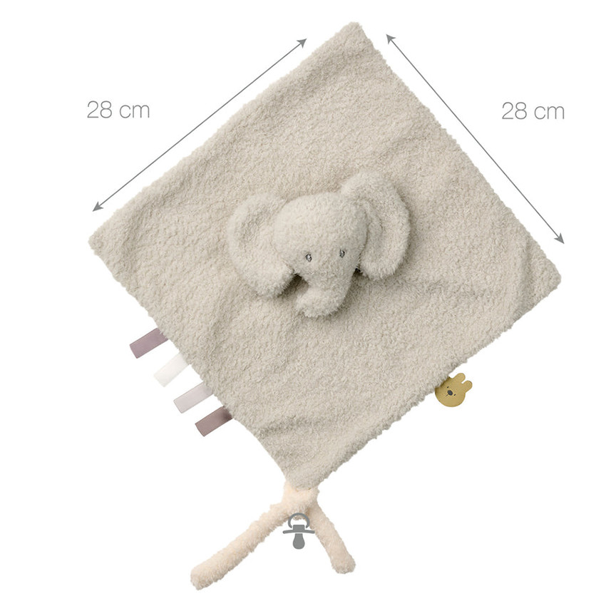 Knuffeldoekje Olifant Teddy Bouclette 