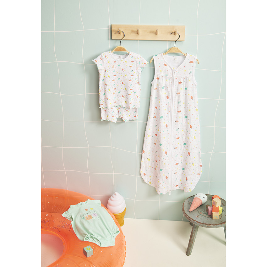 Set van 2 stuks met ijsjesprint voor baby meisje 