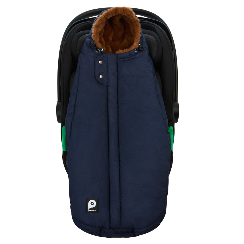 Chancelière doublée sherpa Ocho Cosy bleu marine 