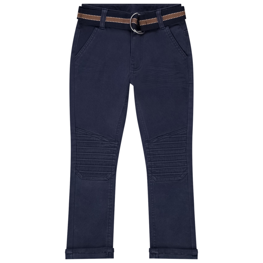 Twill broek met riem voor jongen 