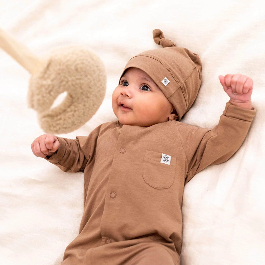 Bonnet noeud 74/80 Coconut Brown  