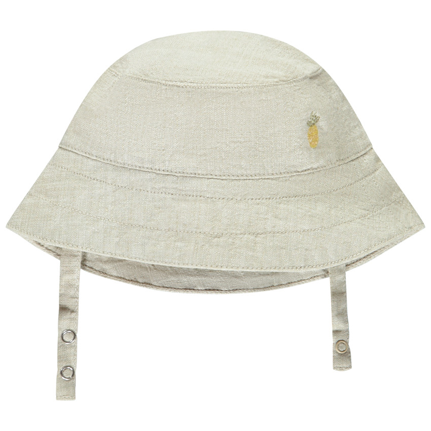 Bob en toile broderie ananas pour bébé garçon 