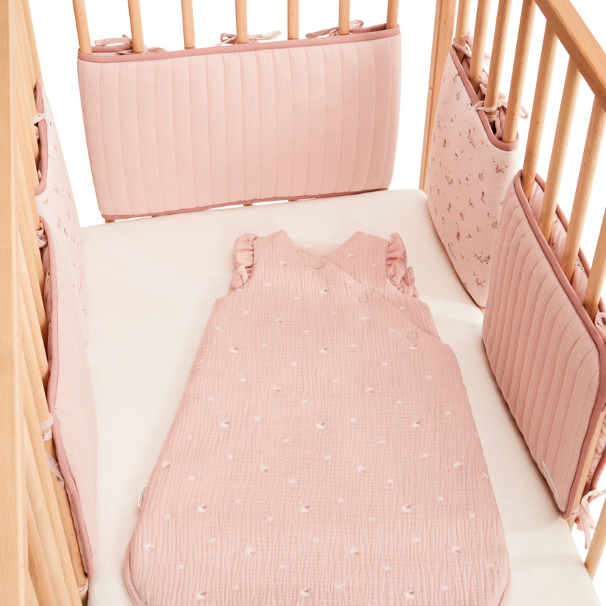 Set van 5 modulaire spijlenbeschermers Wandel Bucolique roos 