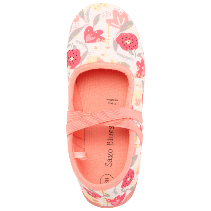 Chaussons babies imprimé floral pour fille 