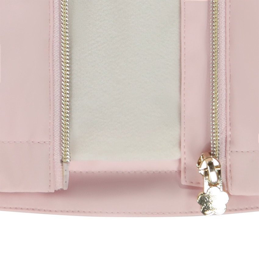 Parka gomme à volant doublé sherpa pour bébé fille 