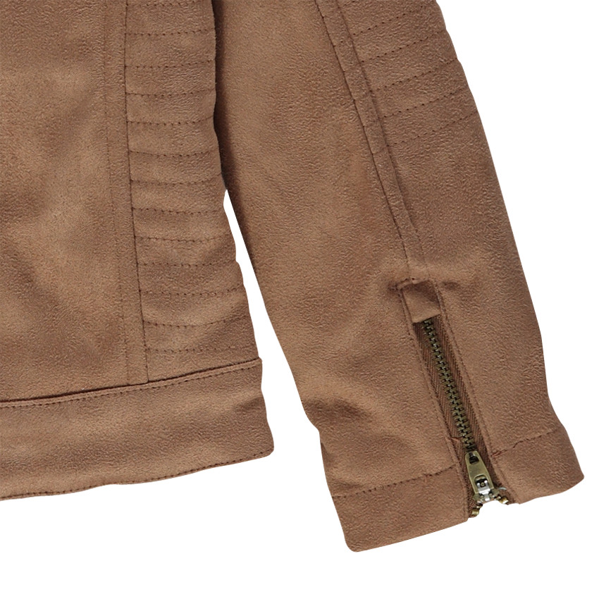 Perfecto camel en suédine  