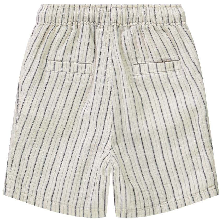 Bermuda van stof met strepen voor babyjongen 