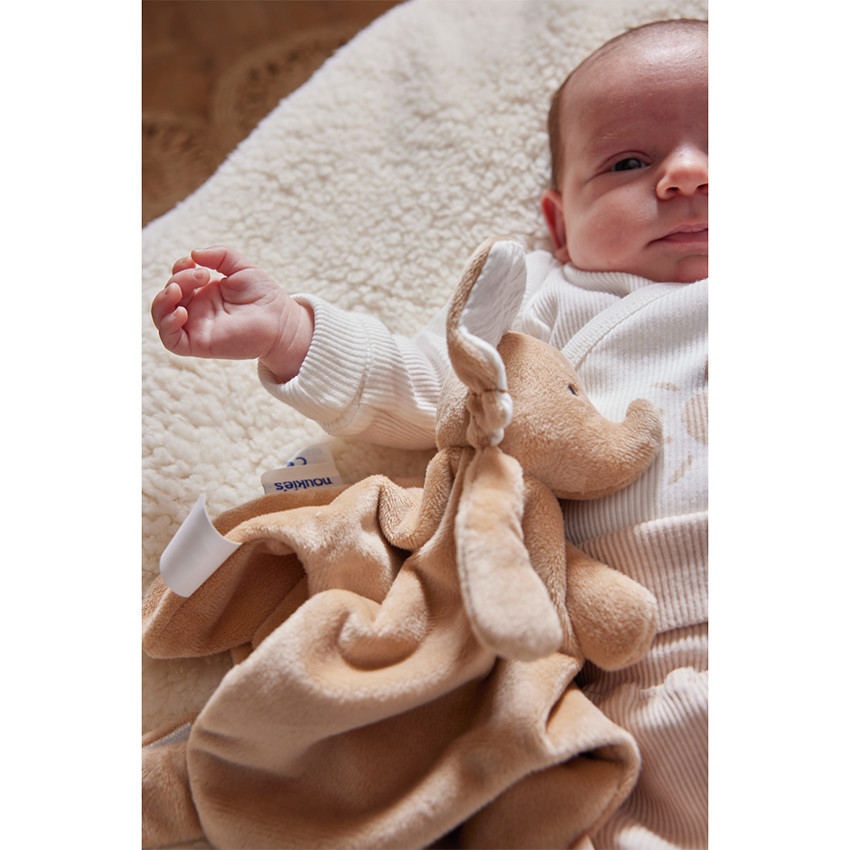 Knuffeldoekje Bali de olifant in veloudoux 