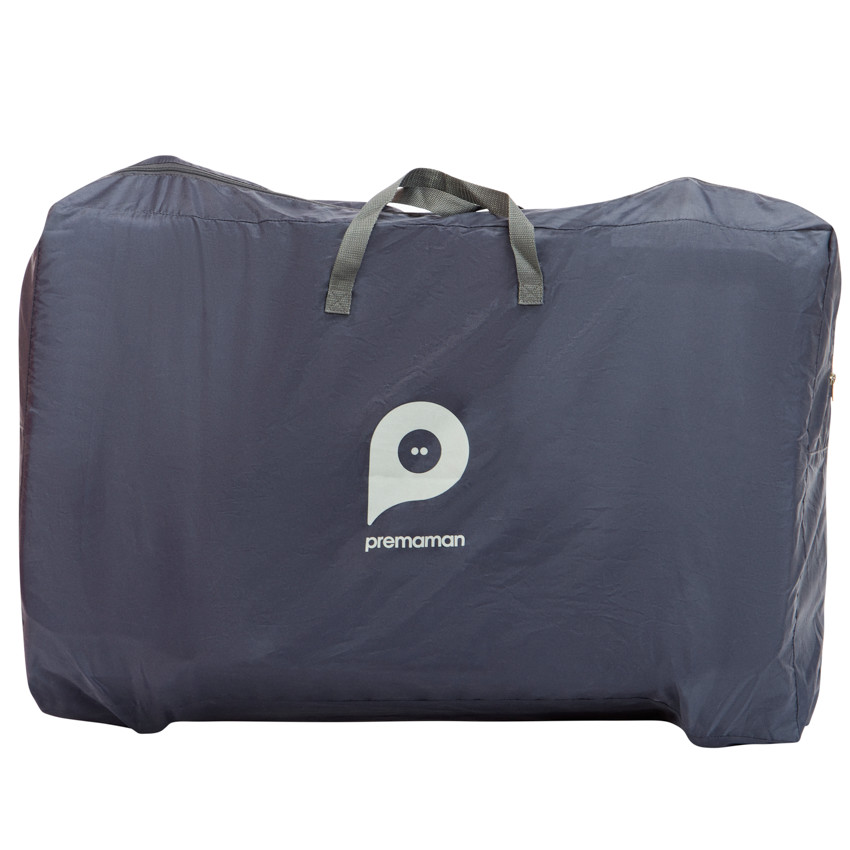 Wieg voor co-sleeping met wielen Bisoo grijs 