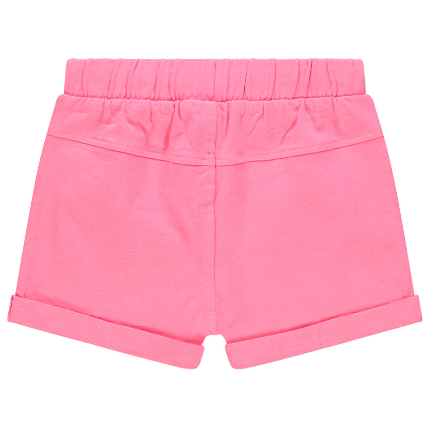 Short en molleton uni pour bébé fille 