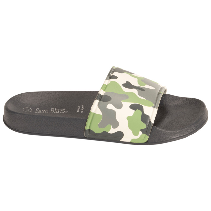 Muilen met camouflageprint voor jongens met bandje volgens leeftijd 