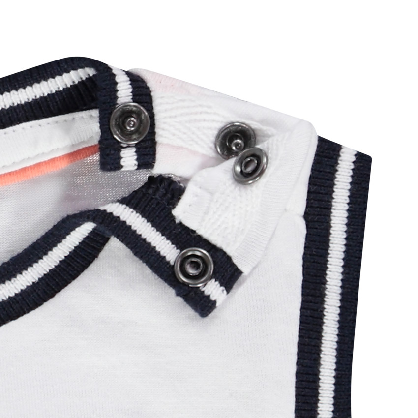 Jersey tanktop met puff print walvis voor baby jongen 