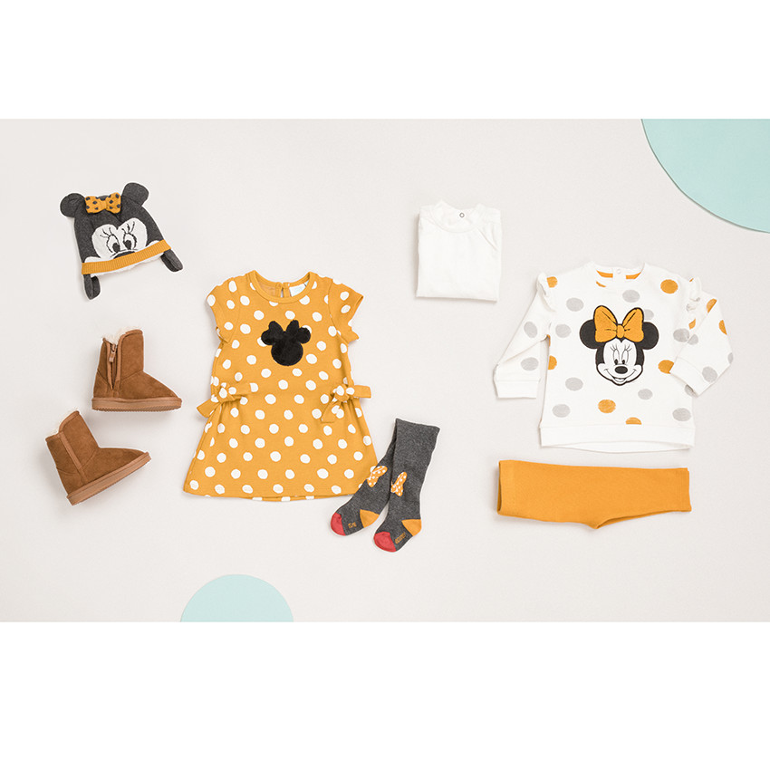 Minnie-muts van tricot met sherpavoering 