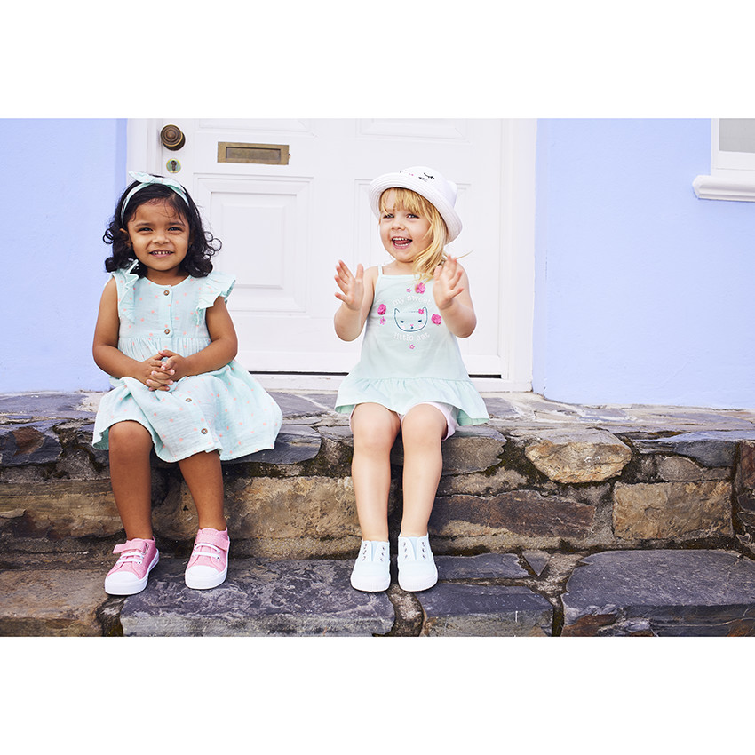 Chapeau effet paille tressée en forme de chat pour bébé fille 
