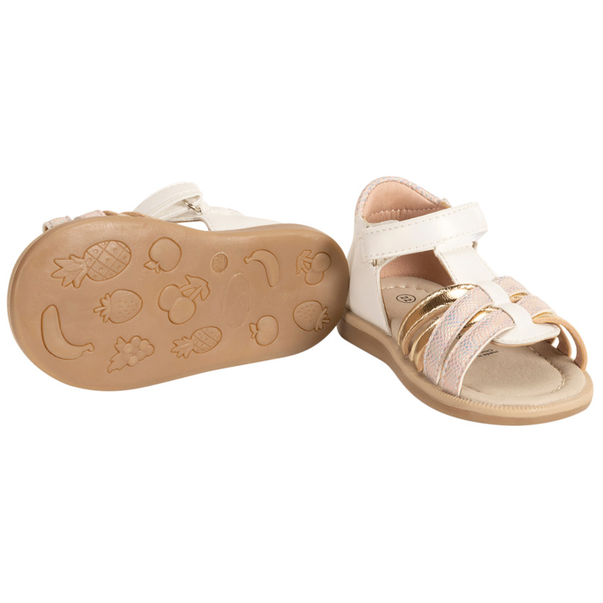 Sandalen met velcro en kruisbandjes voor meisjes 