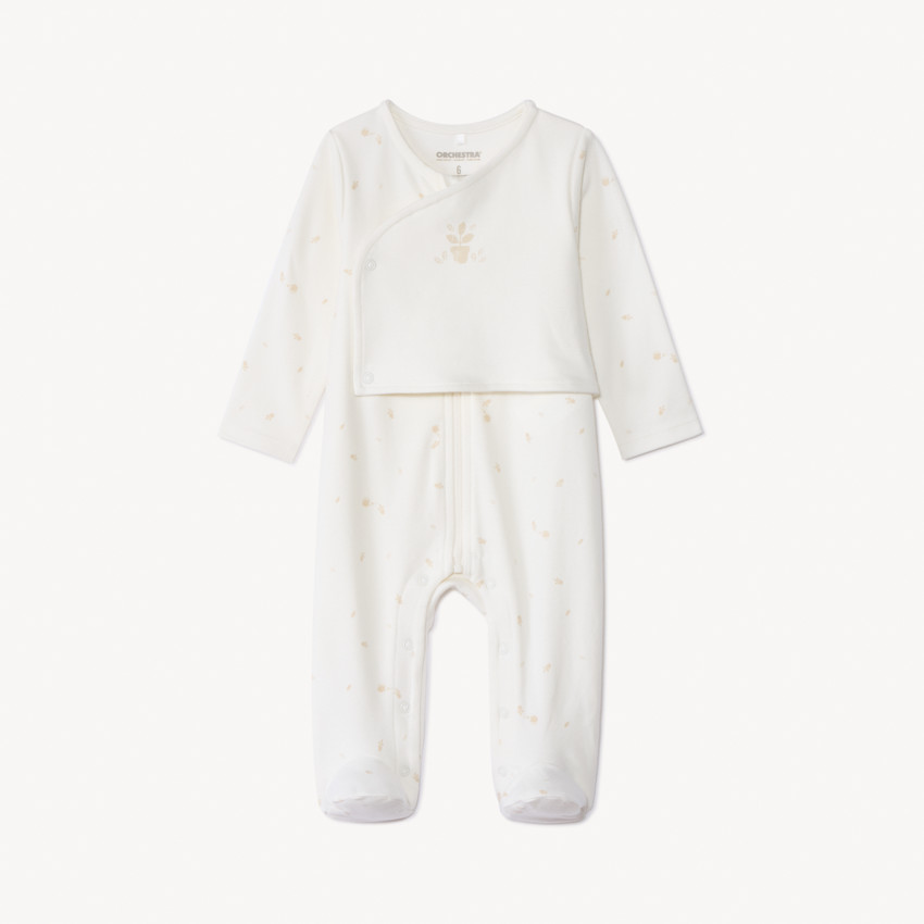 Dors-bien zippé et imprimé effet 2 en 1 pour bébé 