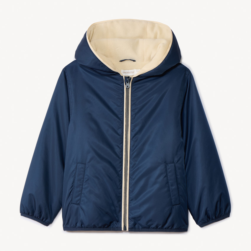 Parka met 50% gerecycled polyester voor jongens 