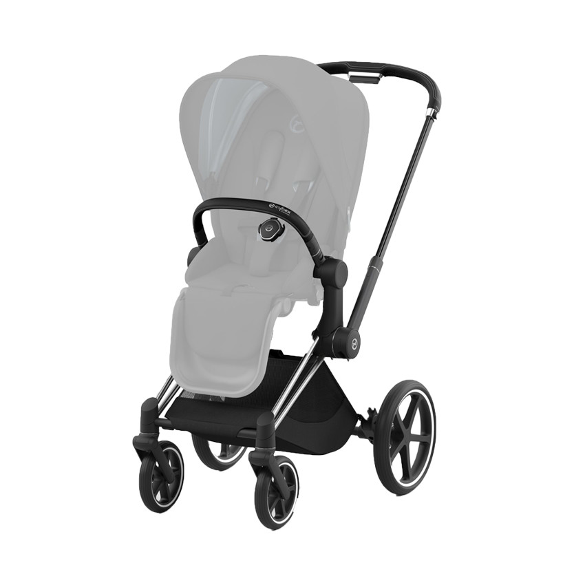 Frame kinderwagen Priam - Chroom Zwart 