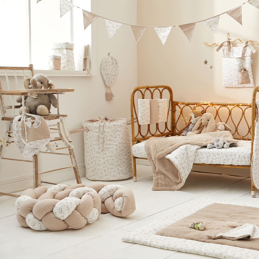 Panier de rangement maxi Daydream imprimés végétaux 40 x 75 cm  