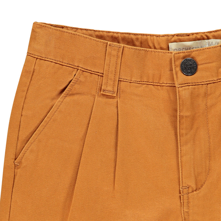 Pantalon chino moutarde pour enfant garçon 