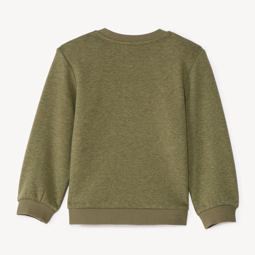 Sweatshirt in fleece met geborduurd lusdier voor babyjongens 