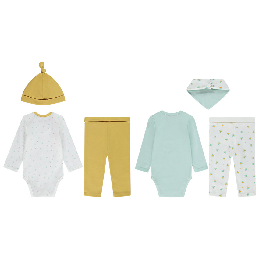 Set van 2 babysets met 3 stukken in jersey 