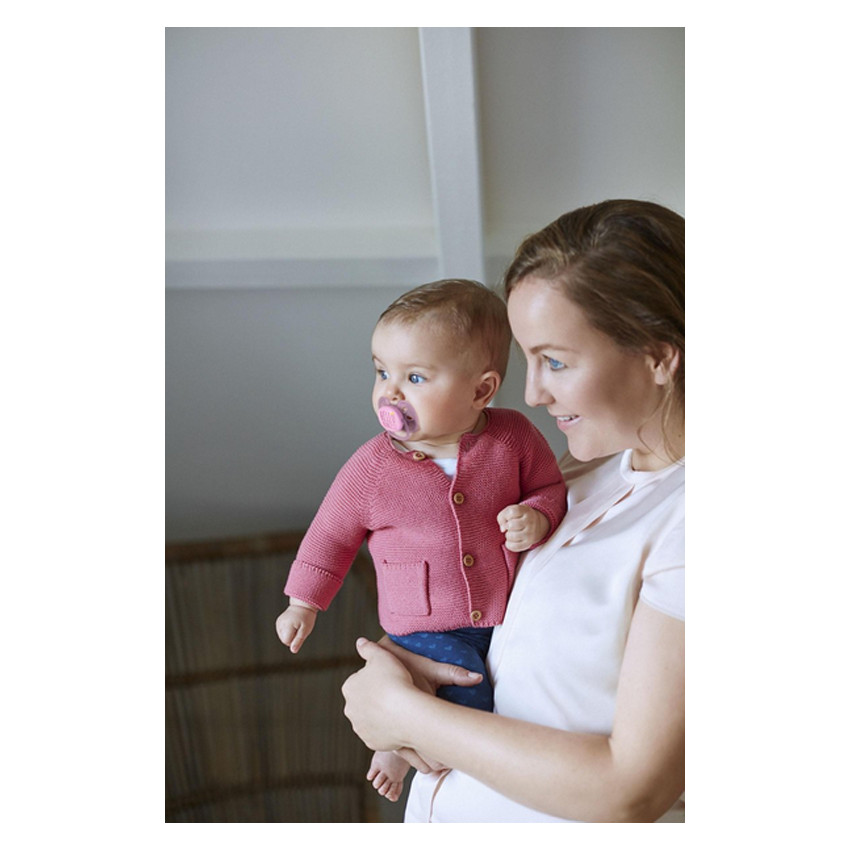 Sucette Silicone Ultra Soft +6m - Rose - 2 pièces 