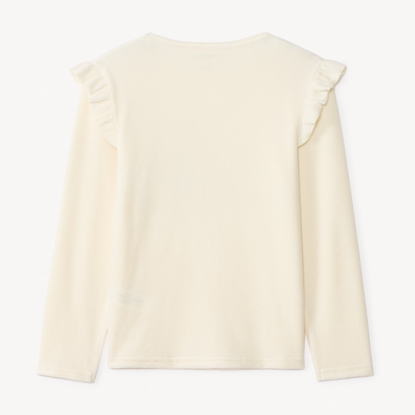 Set pyjama 2-delig in fluweel met luipaardprint voor meisjes 