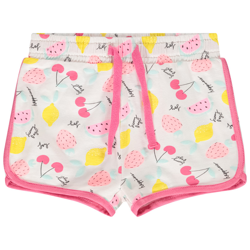 Short in jersey met fantasieprint voor baby meisjes 