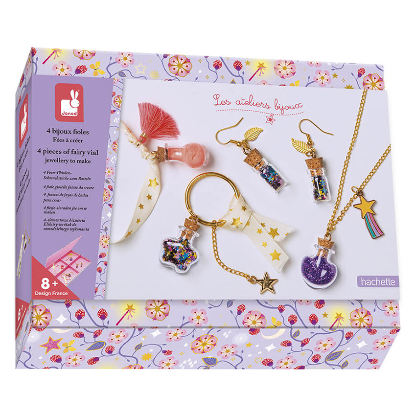 Creatieve kit Set van 4 Fairy Flask Jewels om te creëren 