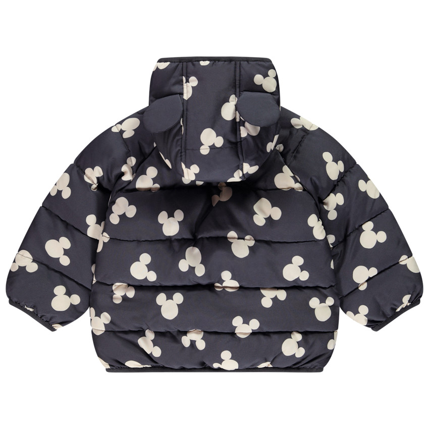 Donsjas met Mickey Disney-print en reliefkap 