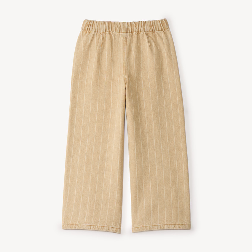 Meisjes straight-fit jeans met contrasterende strepen 