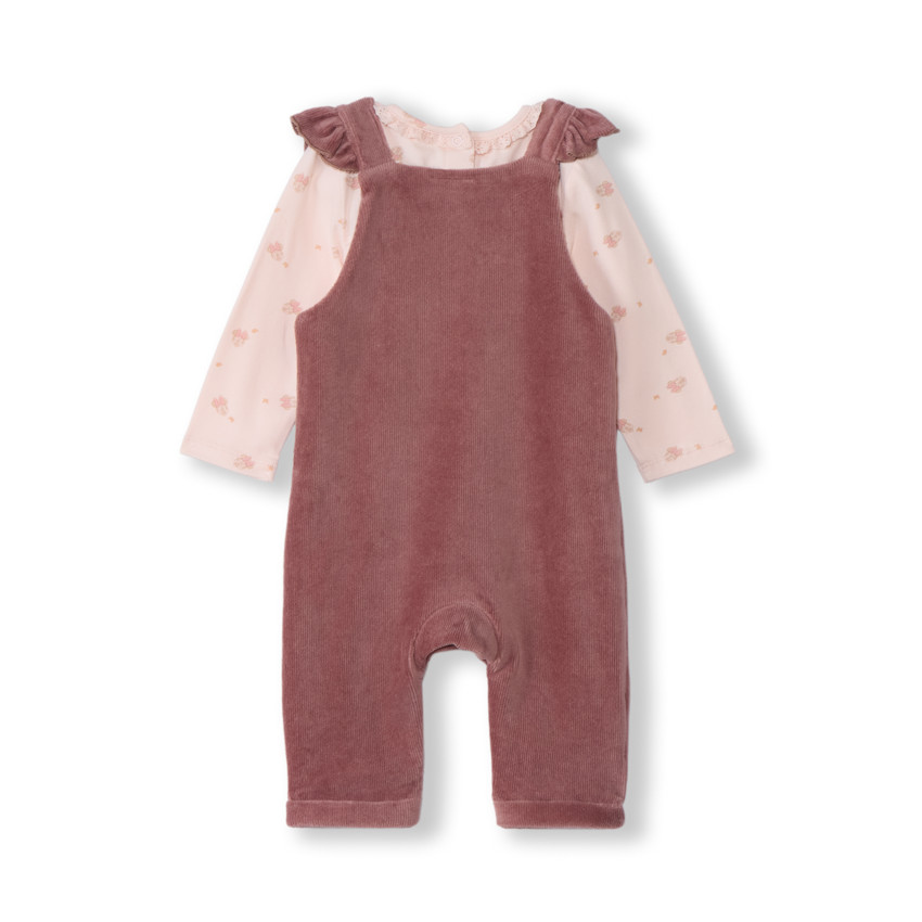 Ensemble 2 pièces avec salopette Minnie Disney pour bébé fille 