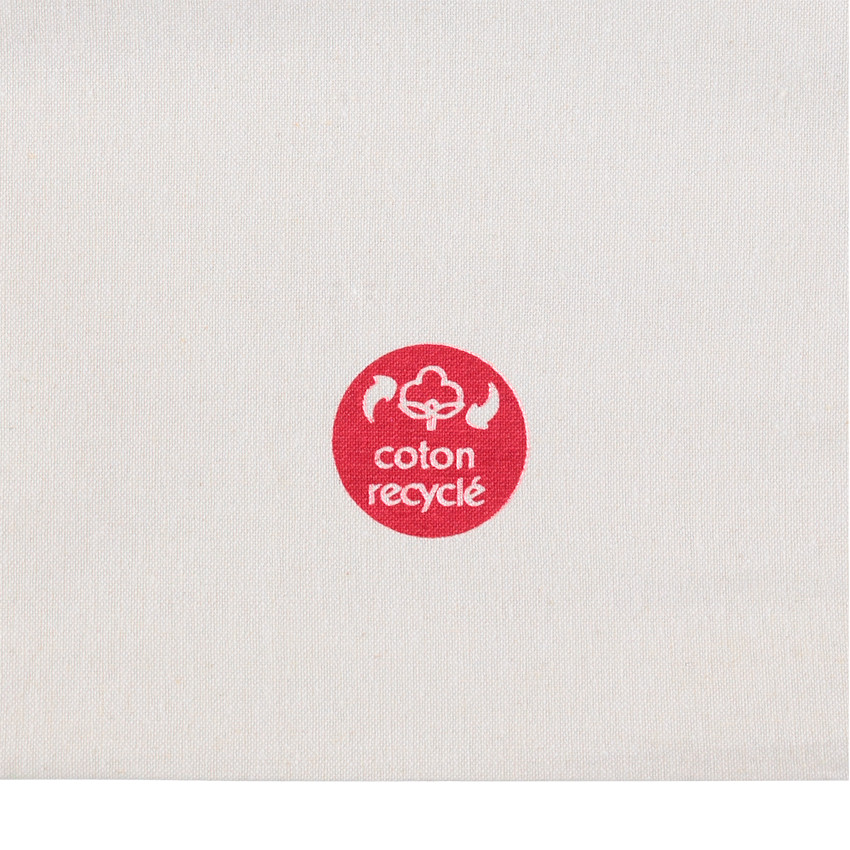 Tote bag en coton recyclé à imprimés fantaisie 