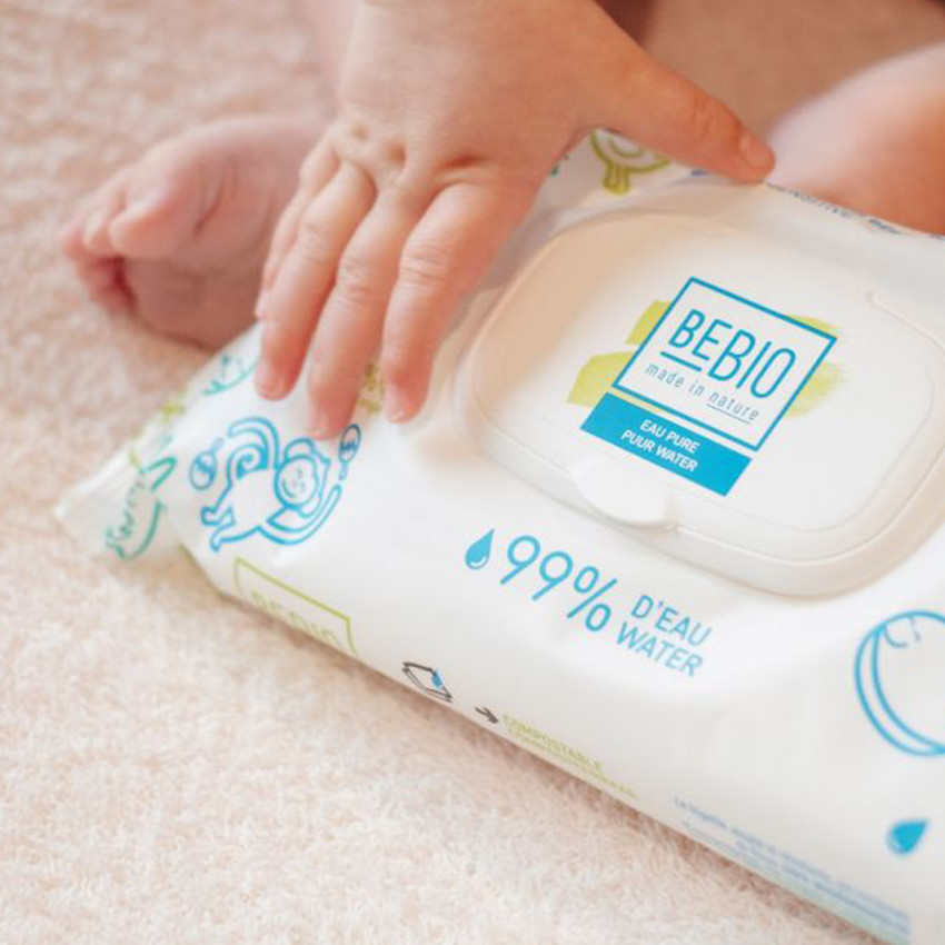 Lingettes bébé 99% d'eau x72 