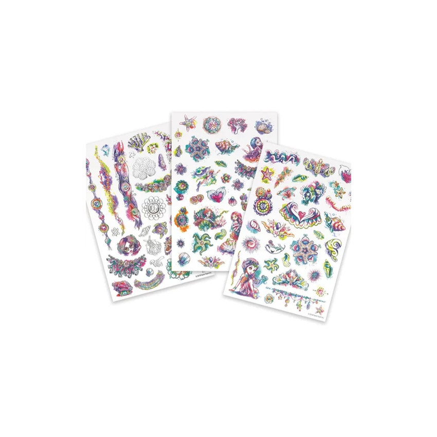 Jeu de maquillage avec assortiment de tatouages temporaires (modèle aléatoire) 