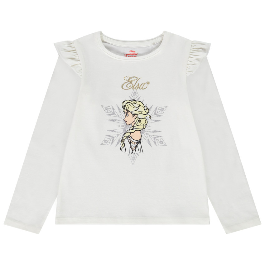 T-shirt manches longues en jersey print Elsa Disney pour fille 
