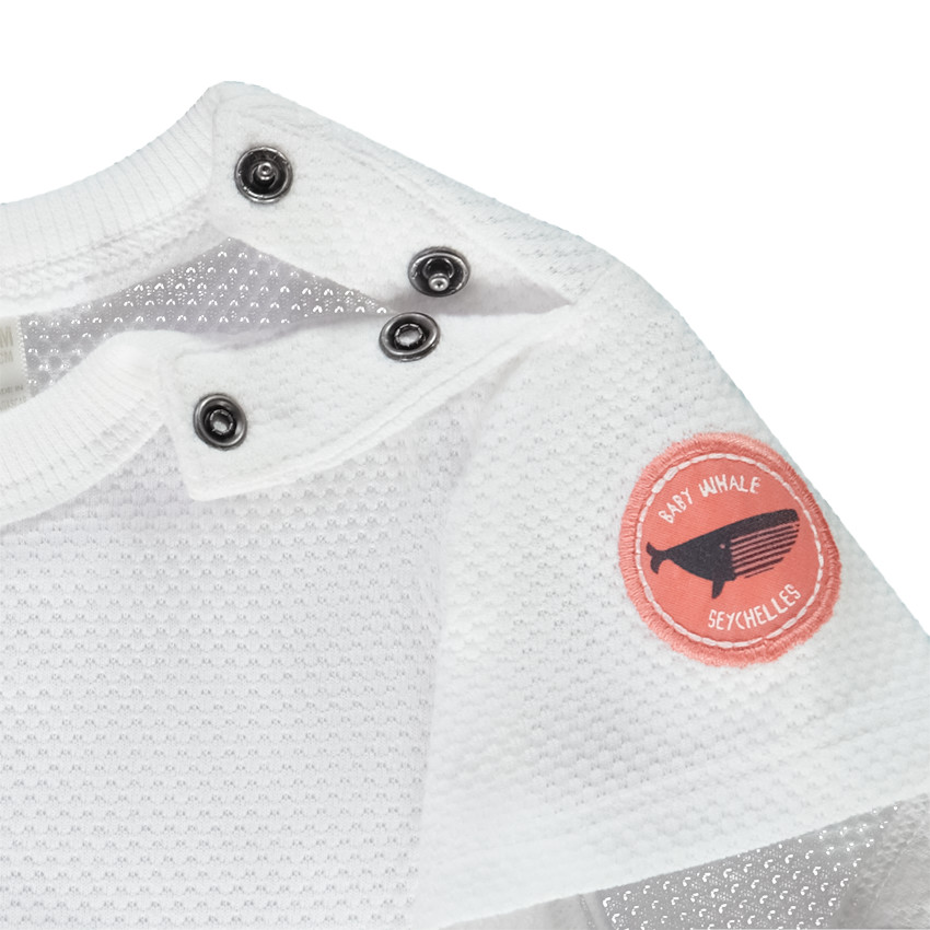 Tweedelig setje honingraat t-shirt voor baby jongen 