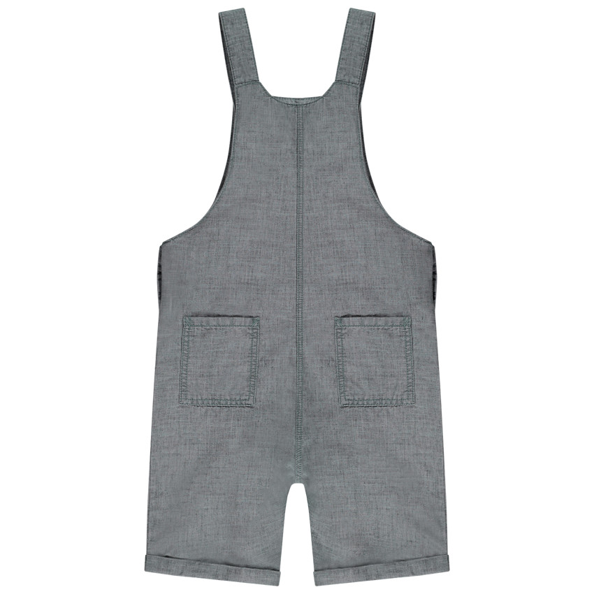 Korte salopette met palmborduren voor babyjongen 