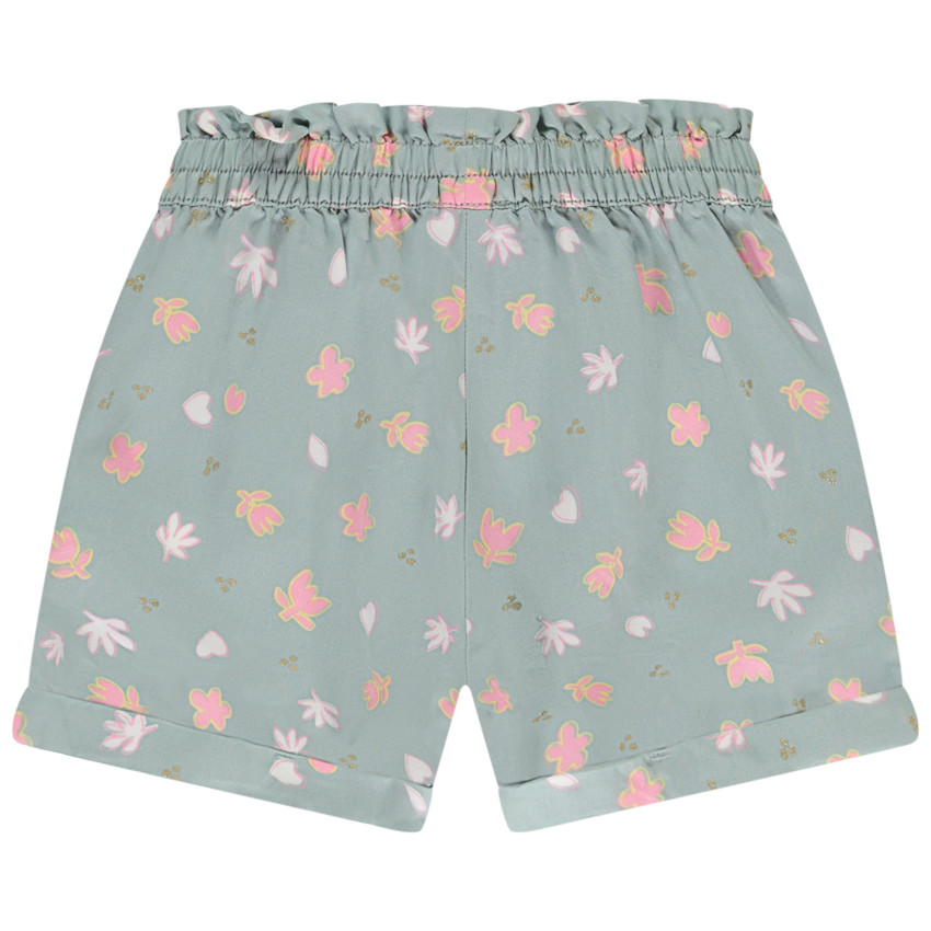 Short met fantasiedruk in Tencel meisjes 