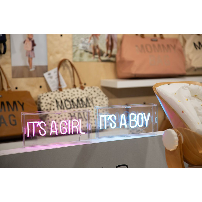Lampe néon "It's a Girl" - Rose  