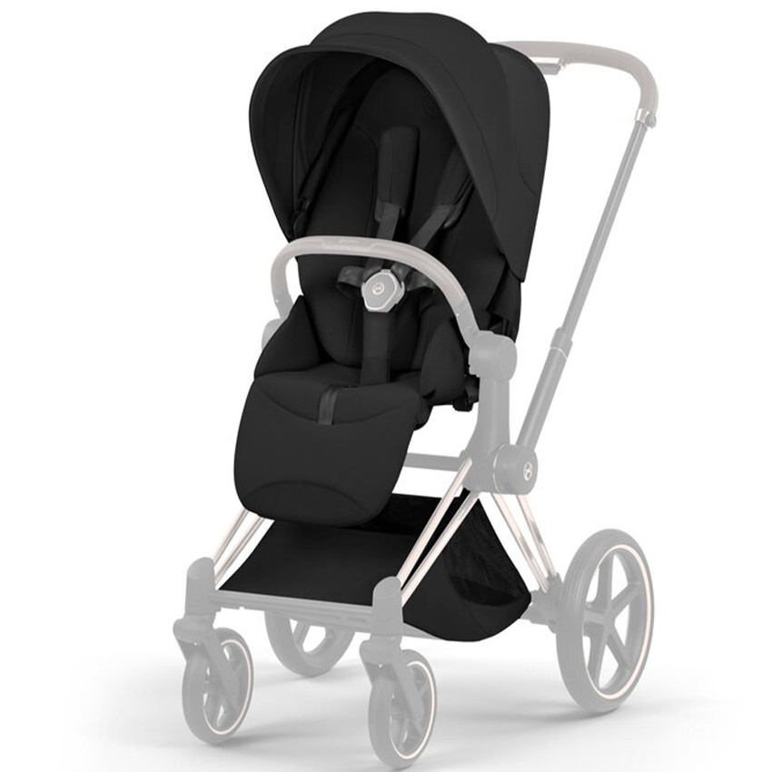 Zitbekleding kinderwagen Priam/e-Priam-Style Collection Sepia Black 